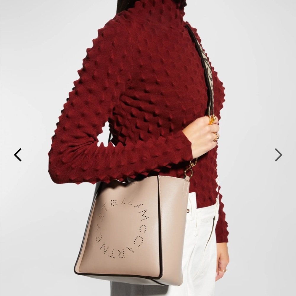 Stella McCartney Perforated Logo Alter Napa Crossbody Bag